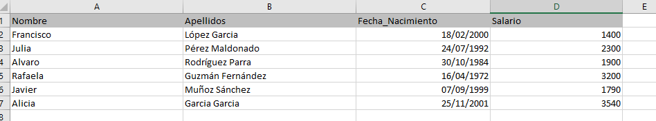 Consultar un fichero de Excel desde SQL Server