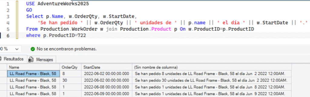 Nuevo operador de concatenación en SQL Server