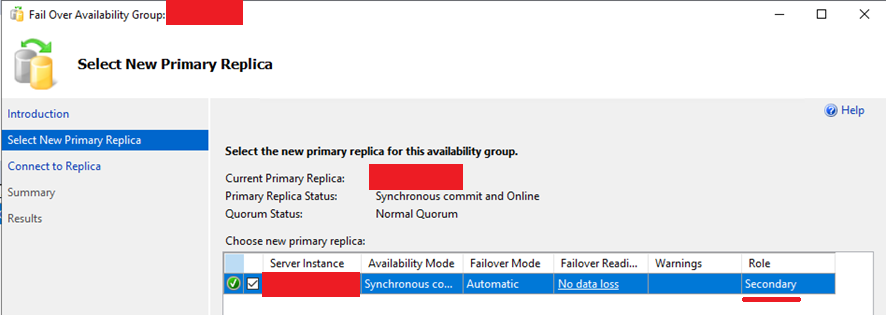 failover manual sql server alwayson gpsos