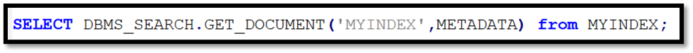 DBMS_SEARCH