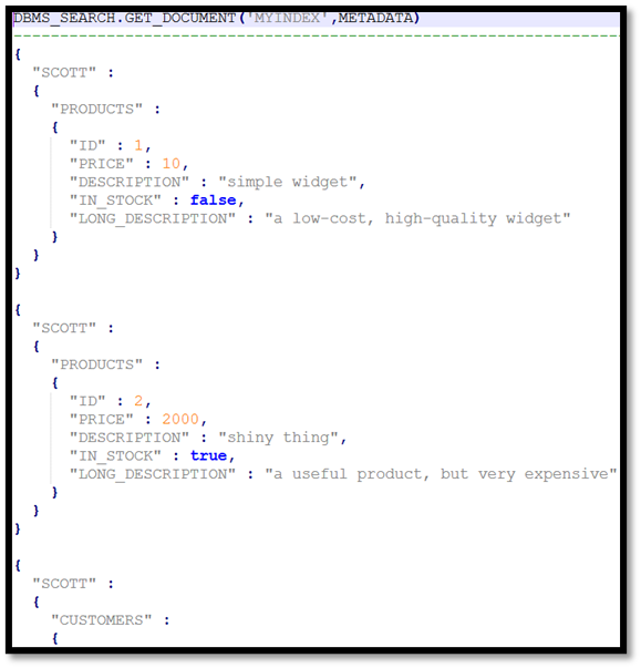 DBMS_SEARCH