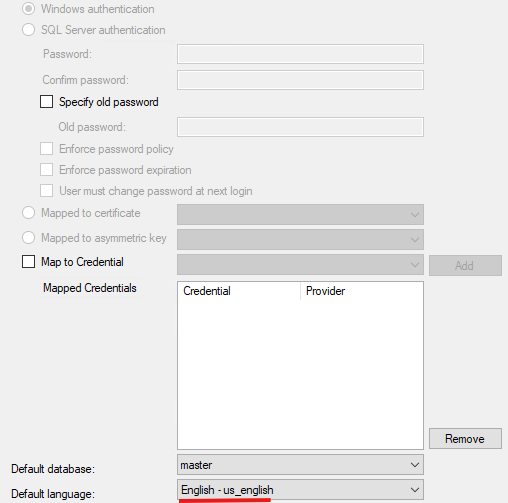 la importancia del idioma en SQL Server